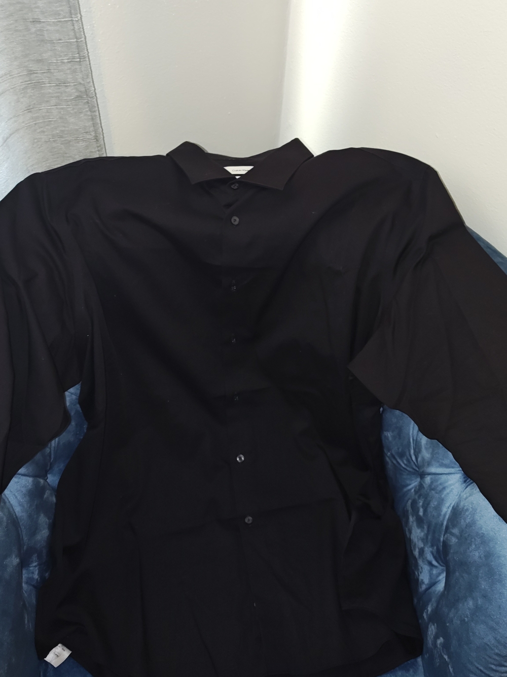 Calvin Klein Black Men's Button-Down Dress Shirt